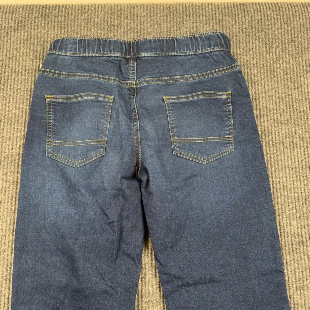 Cat & Jack‎ Girls Athletic Fit Super Stretch Drawstring Jeans Dark Wash Size 14